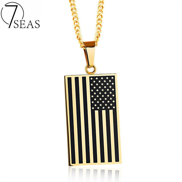 Patriots American Flag Necklace