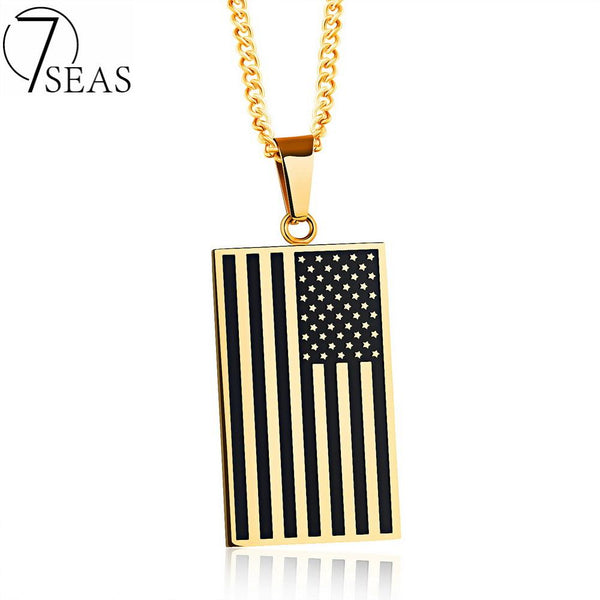 Patriots American Flag Necklace