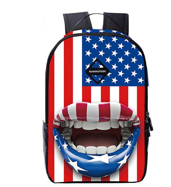 Cool Flag Print Backpacks