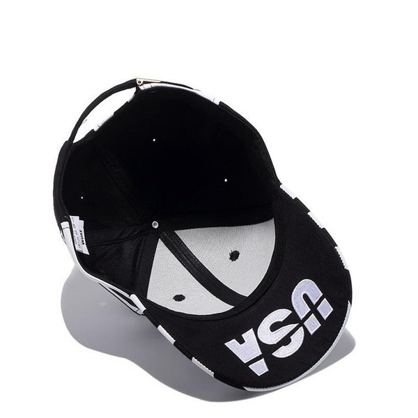 American Flag Leather Fashion Cap