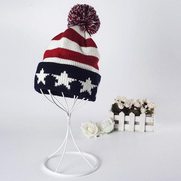 American Flag Beanie Hat