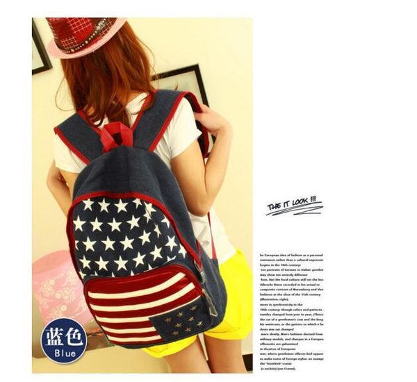 American Flag Retro Bag