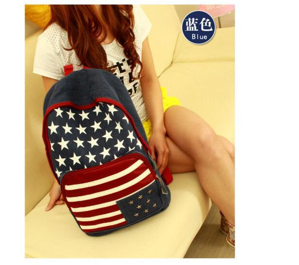 American Flag Retro Bag