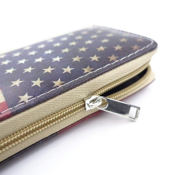 American Flag Clutch Bag