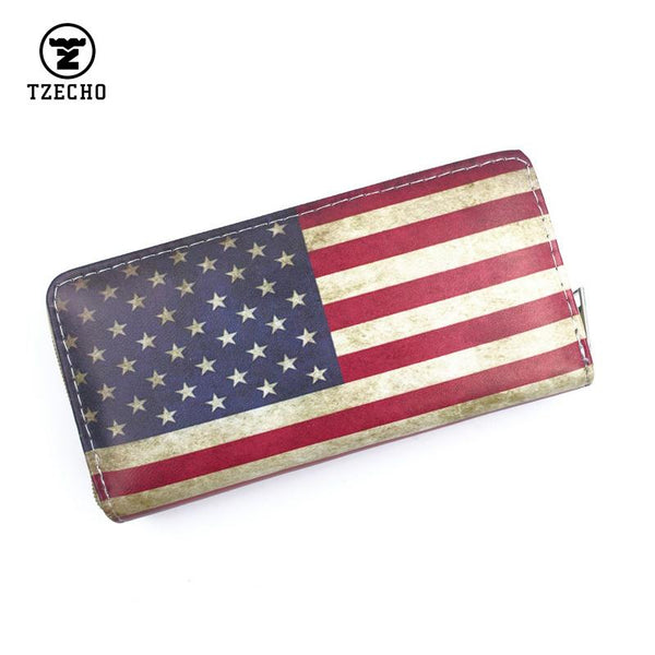 American Flag Clutch Bag