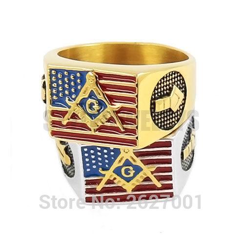 American Flag Biker Ring