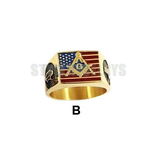 American Flag Biker Ring