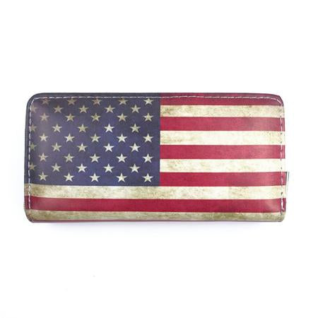 American Flag Clutch Bag