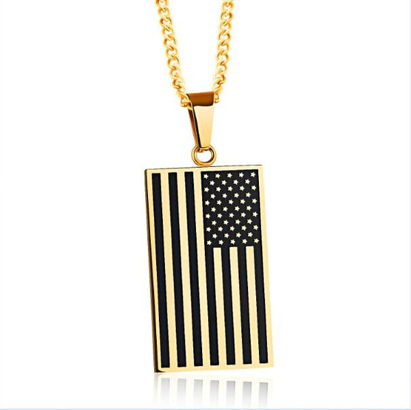 Patriots American Flag Necklace